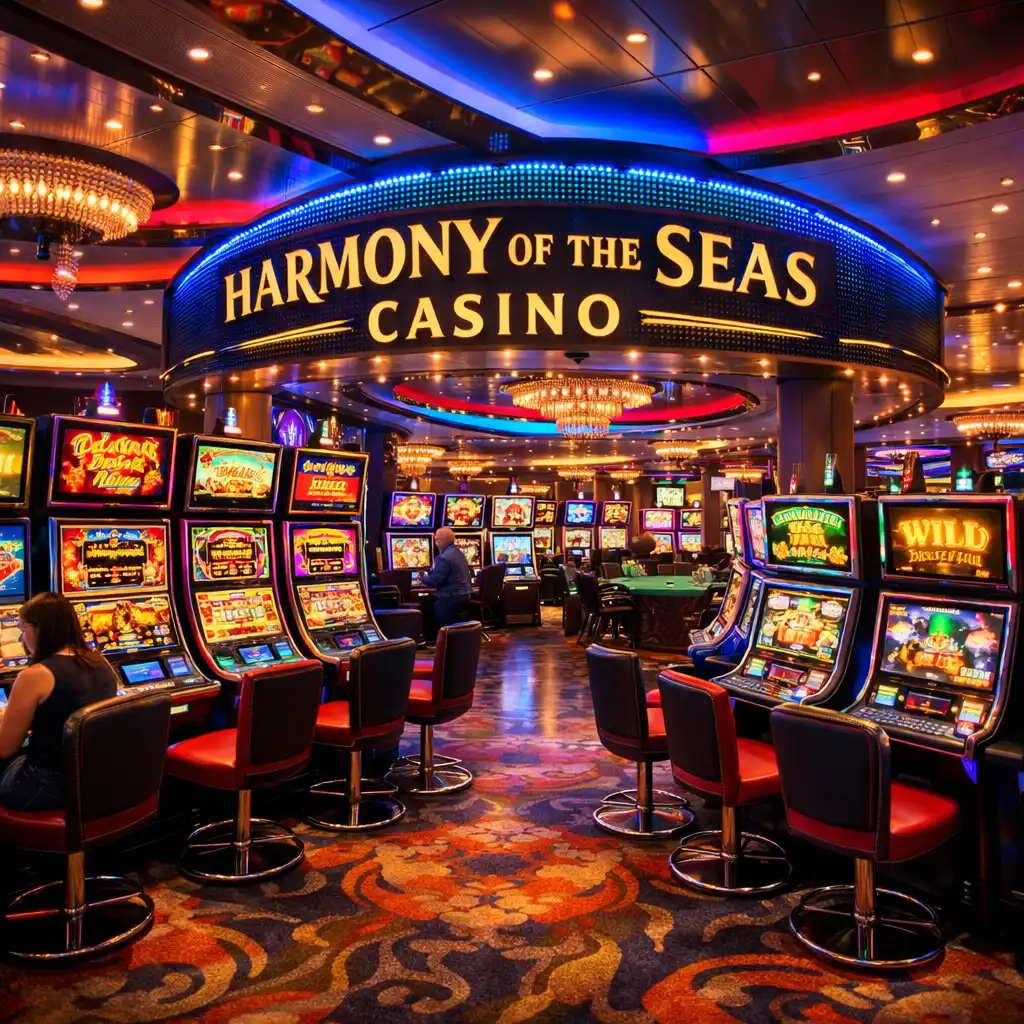 Kolorowe kasyno na Harmony of the Seas z bogatą ofertą automatów