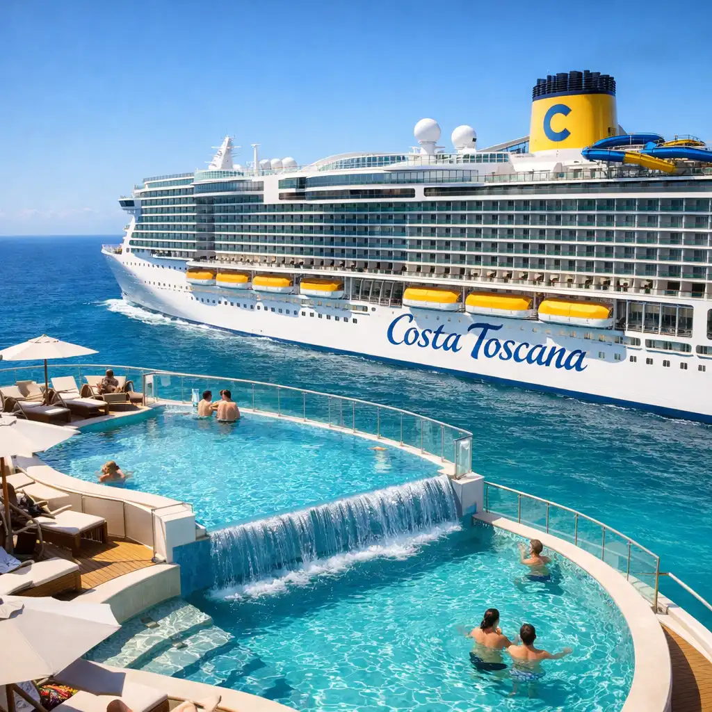 Costa Toscana – włoski statek z basenami