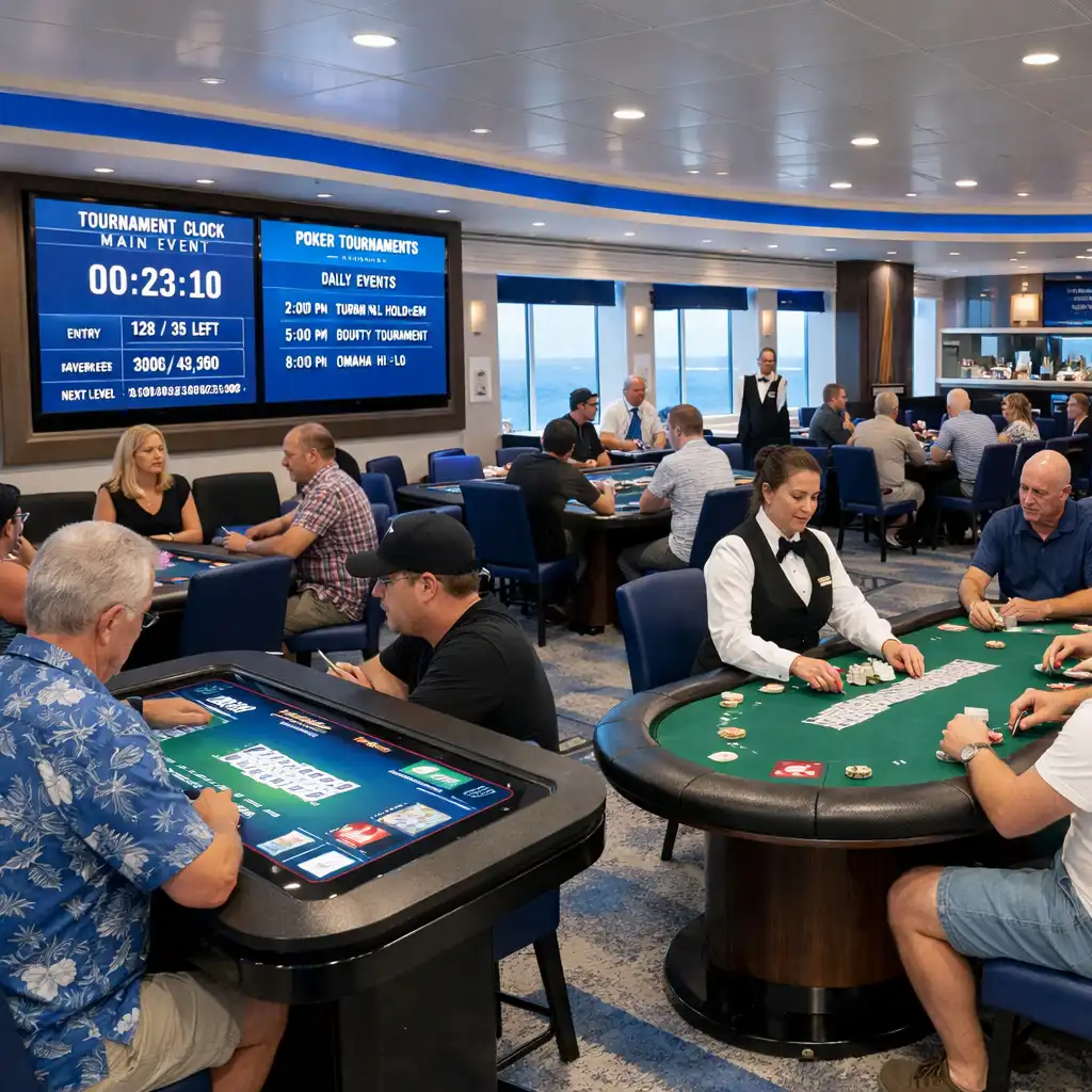 Turnieje pokerowe na Norwegian Bliss