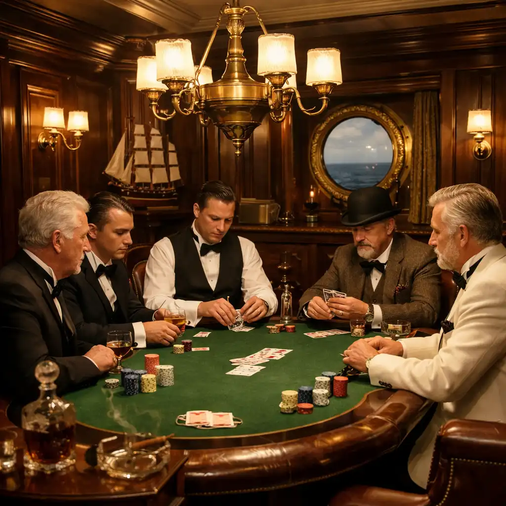 Poker room na Cunard Queen Mary 2